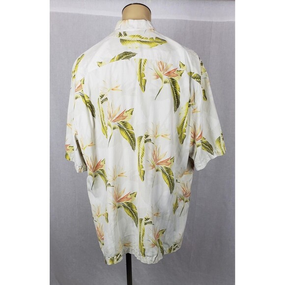 Tommy Bahama Shirt Mens 3XT 100% Silk Hawaiian Aloha Floral Button Tropical - Picture 2 of 11